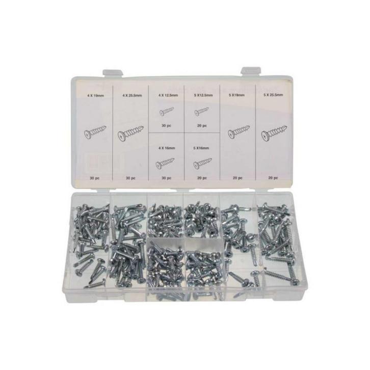 Topgear Zelftappers Assortiment - 200 stuks - Kruiskop -..., Doe-het-zelf en Verbouw, IJzerwaren en Bevestigingsmiddelen, Nieuw