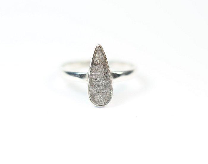 Muonionalusta meteoriet Ijzermeteoriet ring / nieuw - 2.92 g, Verzamelen, Mineralen en Fossielen