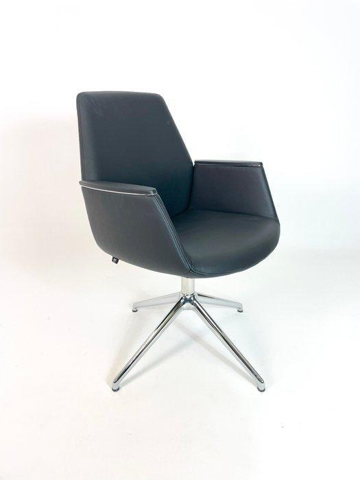 ICF - Alba - Stoel - Aluminium, Leder, Antiek en Kunst, Antiek | Meubels | Stoelen en Banken