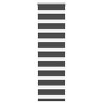 vidaXL Zebra rolgordijn 50x150 cm stofbreedte 45,9cm zwart, Verzenden, Nieuw, Zwart