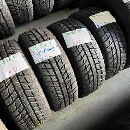 4 x Michelin Primacy Alpin 195-55-15 Winterbanden 6,5mm, Auto-onderdelen, Banden en Velgen, 15 inch, Winterbanden, 195 mm, Personenwagen