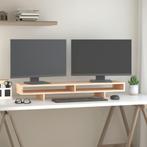 vidaXL Monitorstandaard 100x27x14 cm massief grenenhout, Verzenden, Nieuw