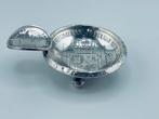 Asbak - .900 zilver - Asbak in zilver, Antiek en Kunst, Antiek | Goud en Zilver