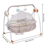 Elektrische Babywieg met Schommel,Muziek en Afstandsbedienin, Verzenden, Nieuw