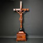 Crucifix - Noyer of Merisier - 1750-1800 - Kruisbeeld Mont, Antiek en Kunst