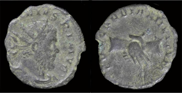 269ad Roman Marius antoninianus clasped hands Brons, Postzegels en Munten, Munten | Europa | Niet-Euromunten, Verzenden