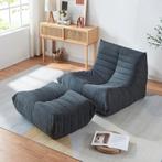 Relaxstoel Kodsø lounge fauteuil met voetenbank microvezel z, Huis en Inrichting, Fauteuils, Verzenden, Nieuw