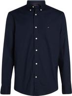 Tommy Hilfiger Poplin Overhemd Flex Navy maat XL Heren, Kleding | Heren, Overhemden, Verzenden, Nieuw, Blauw, Tommy Hilfiger
