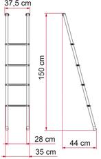 Fiamma Ladder Deluxe 4B, Ophalen of Verzenden, Nieuw