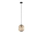 Veiling - Eglo Bordesley pendellamp Ø210mm zwart/natuurl, Huis en Inrichting, Lampen | Hanglampen, Nieuw