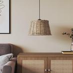 Plafondlampenkap 38x23 cm wicker bruin (Lampenkappen), Huis en Inrichting, Complete inboedels, Verzenden