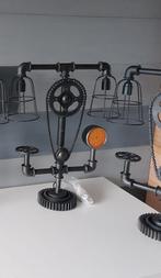 Steampunk tafellamp “Chains” – industrieel design (nieuw), 50 tot 75 cm, Nieuw, Ophalen of Verzenden, Steampunk, Industrieel
