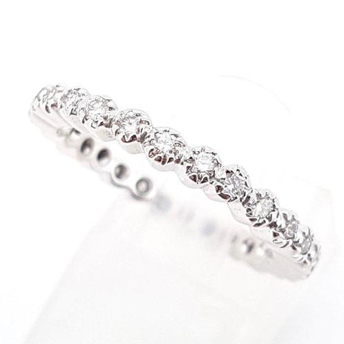 Ring - 18 karaat Witgoud - 0.40ct. tw. Diamant (Natuurlijk), Sieraden, Tassen en Uiterlijk, Ringen