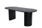 Eettafel - Rika - 200x90 cm - Zwart - Jörn, Huis en Inrichting, Tafels | Eettafels, Verzenden, Nieuw