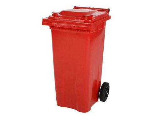 2-wiel afvalcontainer 120 liter - rood, Zakelijke goederen, Kantoor en Winkelinrichting | Magazijn, Stelling en Opslag
