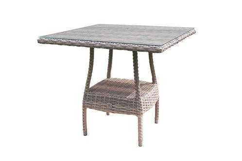 4 Seasons Outdoor Café eettafel 90 x 90 cm |, Tuin en Terras, Tuinsets en Loungesets, Ophalen of Verzenden