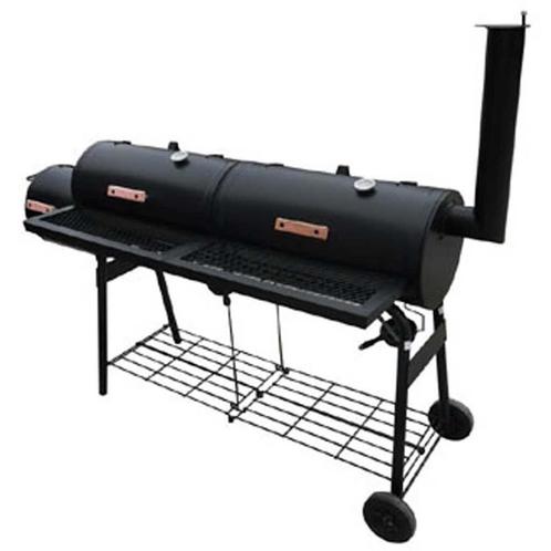 vidaXL Rookbarbecue Nevada XL zwart, Tuin en Terras, Houtskoolbarbecues, Nieuw, Verzenden