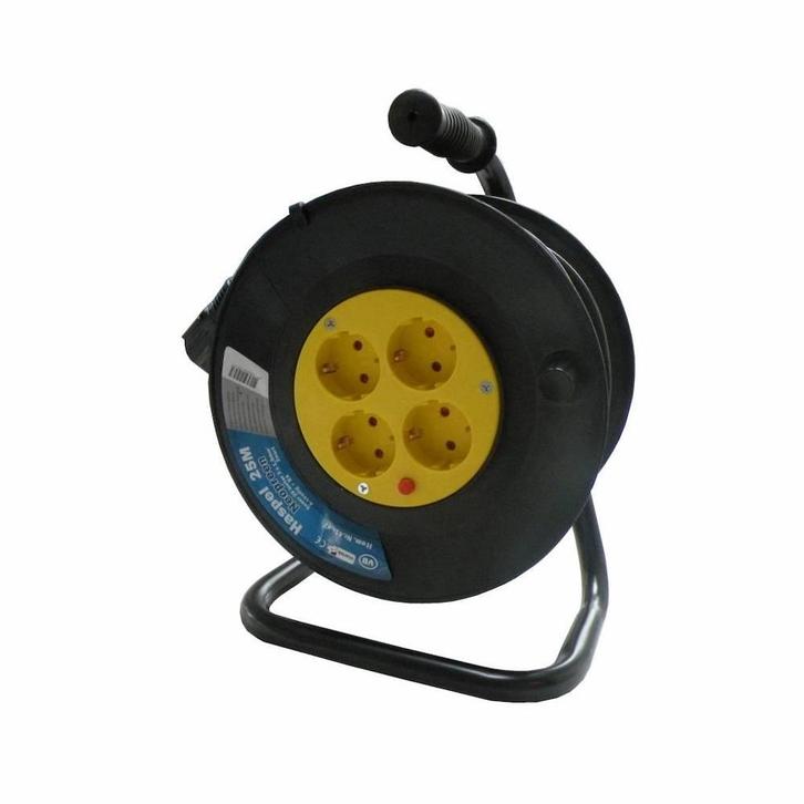 Haspel 4-voudig 3x1.5mm2 + RA - 25 meter, Doe-het-zelf en Verbouw, Elektra en Kabels, Ophalen of Verzenden