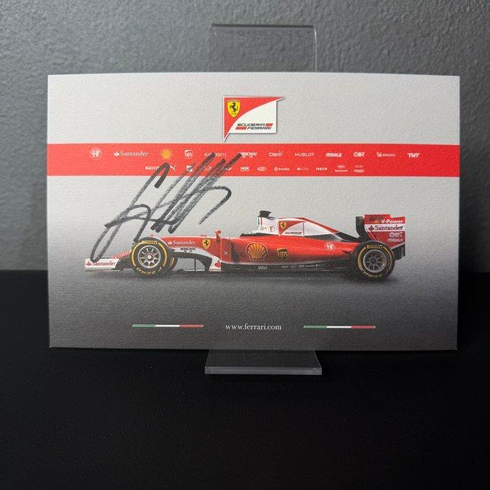 Ferrari - Formula 1 - Sebastian Vettel - 2016 - Fankaart, Verzamelen, Automerken, Motoren en Formule 1