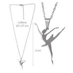 Alista zilver kleurige ketting met Ballerina hanger 32012, Verzenden, Nieuw
