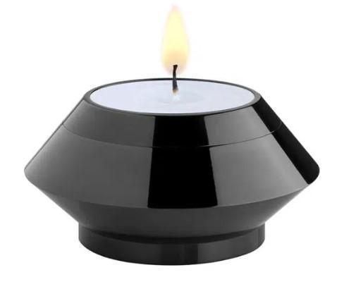 Mini urn waxinelichthouder zwart voor kaars, Huis en Inrichting, Overige Huis en Inrichting, Nieuw