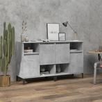 vidaXL Dressoirs 2 st 60x35x70 cm bewerkt hout betongrijs, Huis en Inrichting, Kasten | Dressoirs, Verzenden, Nieuw, 50 tot 100 cm