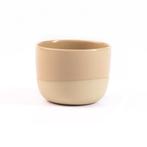 Latte Kopje &#8211; Half Glazed | Sand Yellow, Verzenden, Nieuw