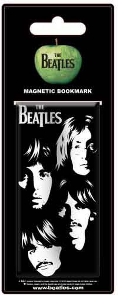 The Beatles - Ilustrated Faces - Boekenlegger - Magnetisch, Verzamelen, Muziek, Artiesten en Beroemdheden, Gebruiksvoorwerp, Nieuw