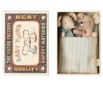 Maileg - Baby Mouse Twins-Tweeling in box - 8 cm, Nieuw