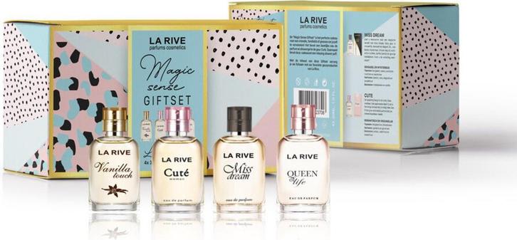 La Rive Miniatuurset Magic Sense Giftset 4x30ml, Sieraden, Tassen en Uiterlijk, Uiterlijk | Parfum, Nieuw, Verzenden