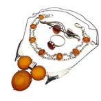Zonder Minimumprijs - 3-delige sieradenset Zilver, Sieraden, Tassen en Uiterlijk, Antieke sieraden