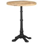 vidaXL Bistrotafel Ø 60x76 cm ruw mangohout, Verzenden, Nieuw