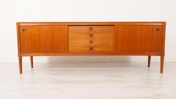 Vintage dressoir | Teak | Bramin | H.W. Klein | 225 cm beschikbaar voor biedingen