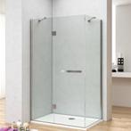 Douchecabine Lacus Capraia 90 cm Klapdeur 8mm Helder, Ophalen of Verzenden, Nieuw, Chroom, Douche