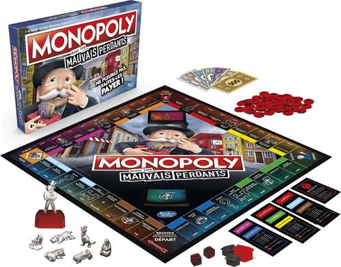 Monopoly Mauvais Losers - Bordspel - Bordspel - Franse, Kinderen en Baby's, Speelgoed | Overig, Verzenden