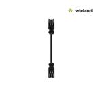 Wieland GST18I3 Koppelsnoer 1,5 MM² 2 meter zwart, Ophalen of Verzenden, Nieuw, Kabel of Snoer
