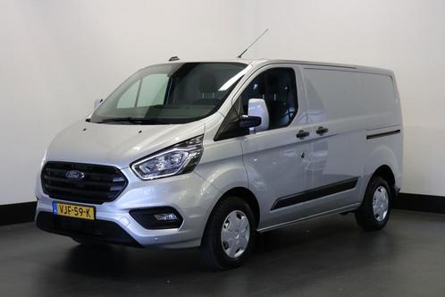 Ford Transit Custom 2.0 TDCI 130PK 2x Schuifdeur EURO 6, Auto's, Bestelauto's, Dealer onderhouden, Lease, Zwart, Handgeschakeld