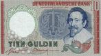 Bankbiljet 10 gulden 1953 Hugo de Groot UNC, Postzegels en Munten, Verzenden