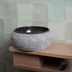 Waskom Loutro Rocky B Rond 20x20x12 cm Marmer Black, Doe-het-zelf en Verbouw, Sanitair, Ophalen of Verzenden, Nieuw, Overige typen