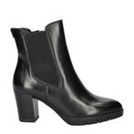 Tamaris - maat 38 -  leren enkellaarzen zwart, Kleding | Dames, Verzenden, Nieuw