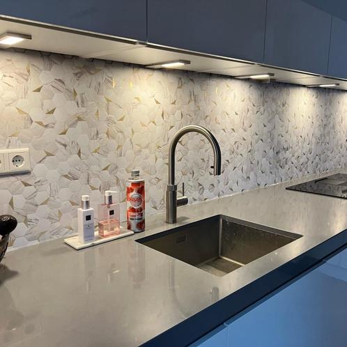 Mozaïek Isodeco Steenstrip Hexagon Zelfklevend 28.0x29.0 cm, Doe-het-zelf en Verbouw, Sanitair, Ophalen of Verzenden