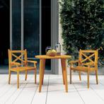 vidaXL Tuinstoelen 2 st massief acaciahout, Verzenden, Nieuw, Hout