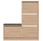 2dekans | Kalune Dude Schoenenkast Oak - 105 x 119 -, Huis en Inrichting, Kasten | Schoenenkasten, Ophalen of Verzenden, Zo goed als nieuw