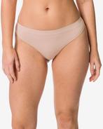 HEMA Damesstring naadloos micro beige, Verzenden, Beige
