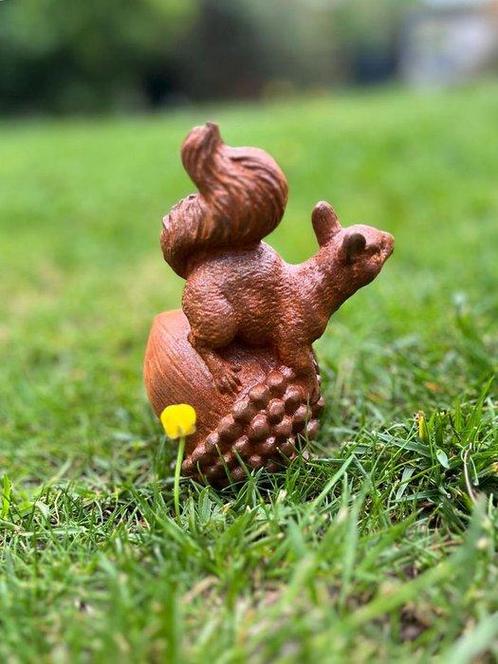 Beeld, Cast iron squirrel - 13 cm - Gietijzer, Antiek en Kunst, Kunst | Designobjecten