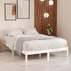 vidaXL Bedframe massief grenenhout wit 200x200 cm, Verzenden, Wit, Overige maten, 200 cm