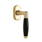 Raamsluiting Klassiek - Draai kiep in messing gelakt - vo..., Ophalen of Verzenden, Nieuw, Koper of Messing, Schuif of Grendel