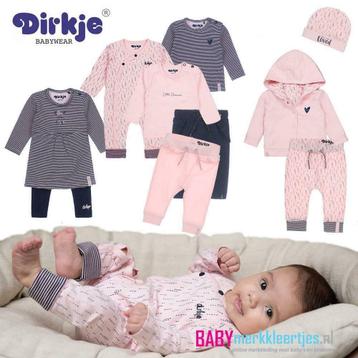 Schattige Dirkje newborn meisjes babykleertjes mt 50 t/m 68