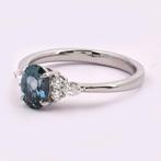 Ring Platina - 1.10ct. tw. Saffier - Diamant - Platinum, Nieuw