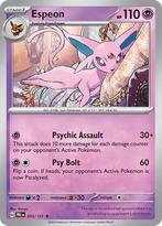 Espeon 033/131 holo Prismatic Evolutions, Ophalen of Verzenden, Nieuw, Losse kaart, Foil